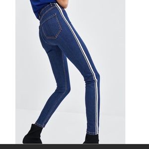 Zara TRF stripe jeans